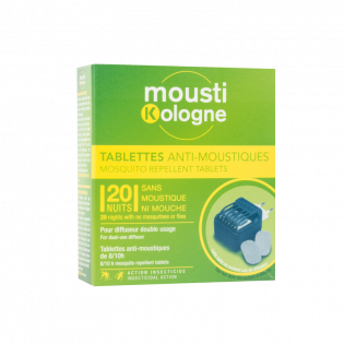 MOUSTIKOLOGNE ANTI-MOSQUITO TABLETS 20 NIGHTS