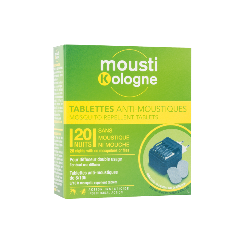MOUSTIKOLOGNE ANTI-MOSQUITO TABLETS 20 NIGHTS