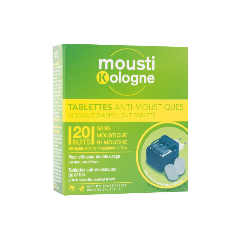 MOUSTIKOLOGNE ANTI-MOSQUITO TABLETS 20 NIGHTS MOUSTIKOLOGNE ANTI-MOSQUITO TABLETS 20 NIGHTS
