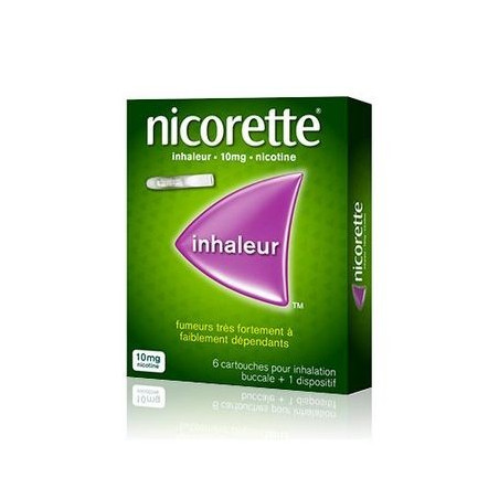 NICORETTE INHALEUR 10MG 6 CARTOUCHES + 1 DISPOSITIF