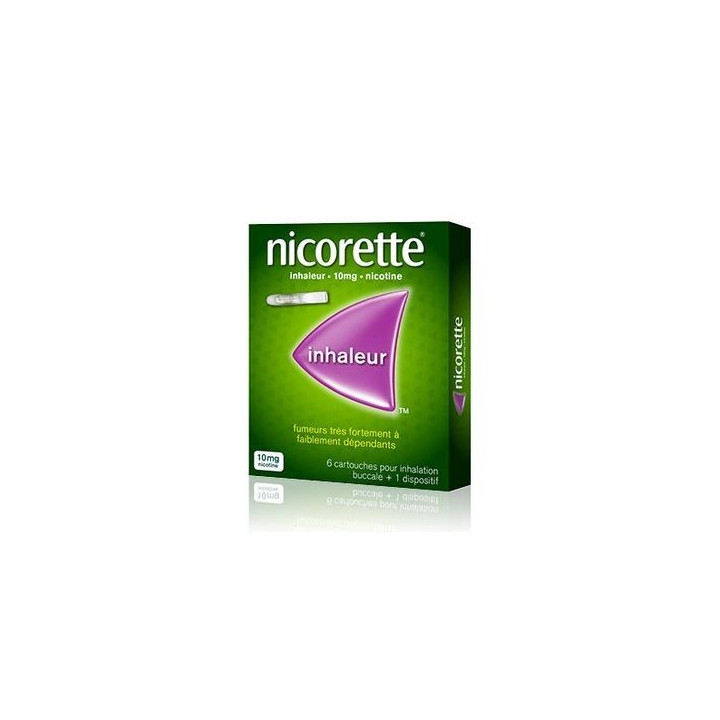 NICORETTE INHALEUR 10MG 6 CARTOUCHES + 1 DISPOSITIF