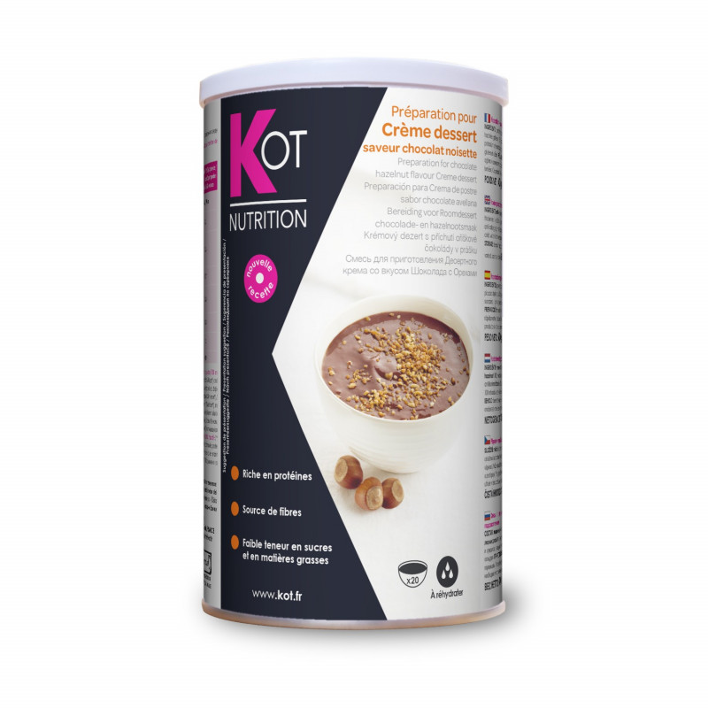 KOT POT Crème dessert saveur Chocolat Noisette 400G. NOUVELLE RECETTE KOT POT Crème dessert saveur Chocolat Noisette 400G. NOUVELLE RECETTE