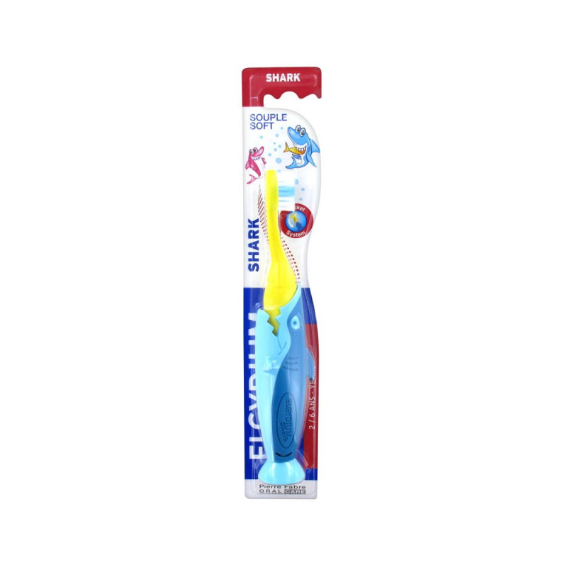 ELGYDIUM BROSSE A DENTS SHARK SOUPLE 2/6 ANS