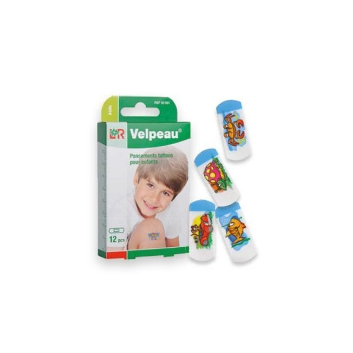 VELPEAU TATTOOS BANDAGES CHILDREN 12 PIECES