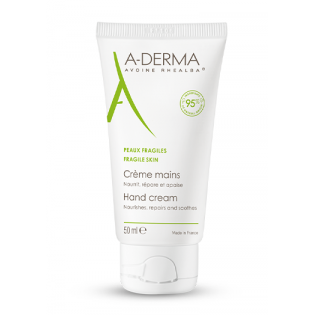 Aderma Crème Mains tube 50ml + Stick Lèvres 4g