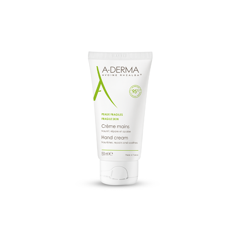 Aderma Crème Mains tube 50ml + Stick Lèvres 4g