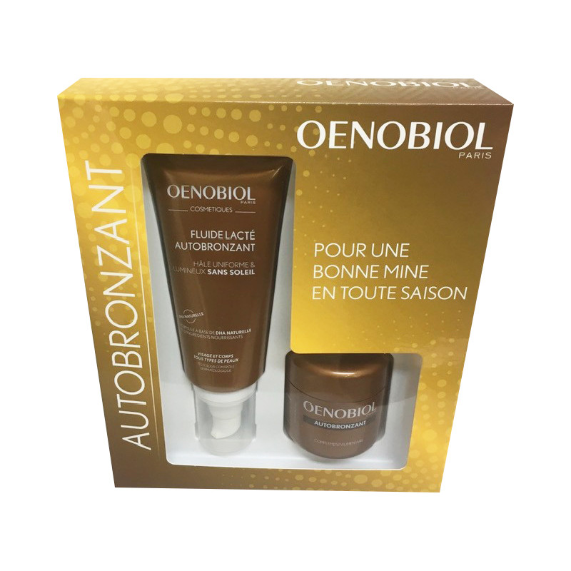 Oenobiol Autobronzant Coffret Fluide Lacté + 30 capsules Oenobiol Autobronzant Coffret Fluide Lacté + 30 capsules