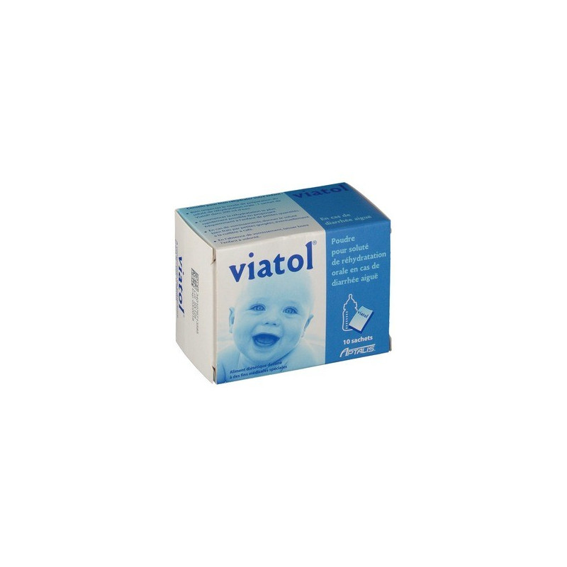 VIATOL 10 SACHETS DE SOLUTION DE REHYDRATATION 