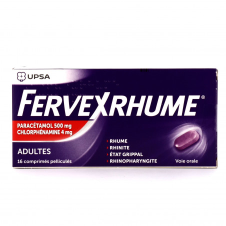 FERVEX RHUME 16 COMPRIMES PELLICULES 