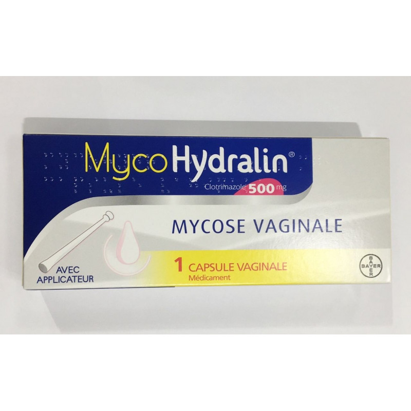 MYCOHYDRALIN 1 CAPSULE VAGINALE AVEC APPLICATEUR 