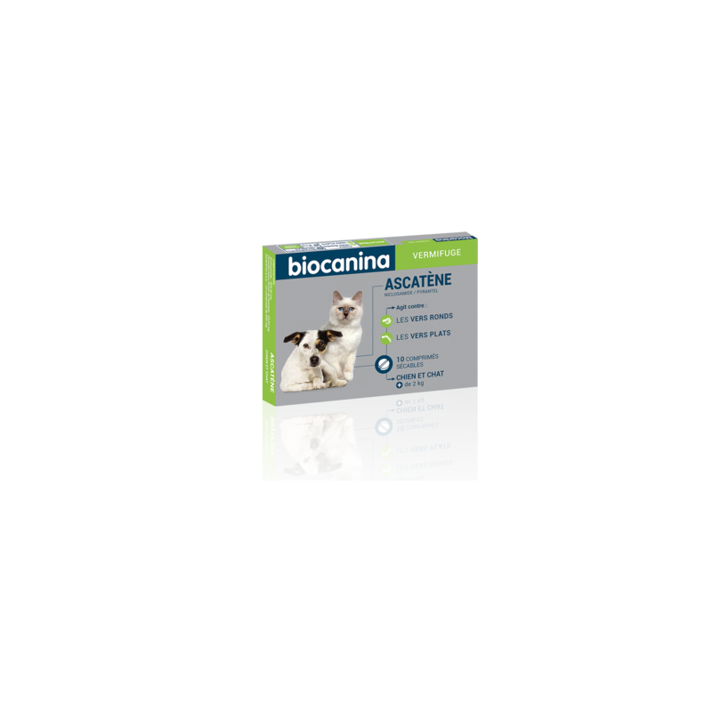 Ascatene deworming dogs and cats box of 10 cps