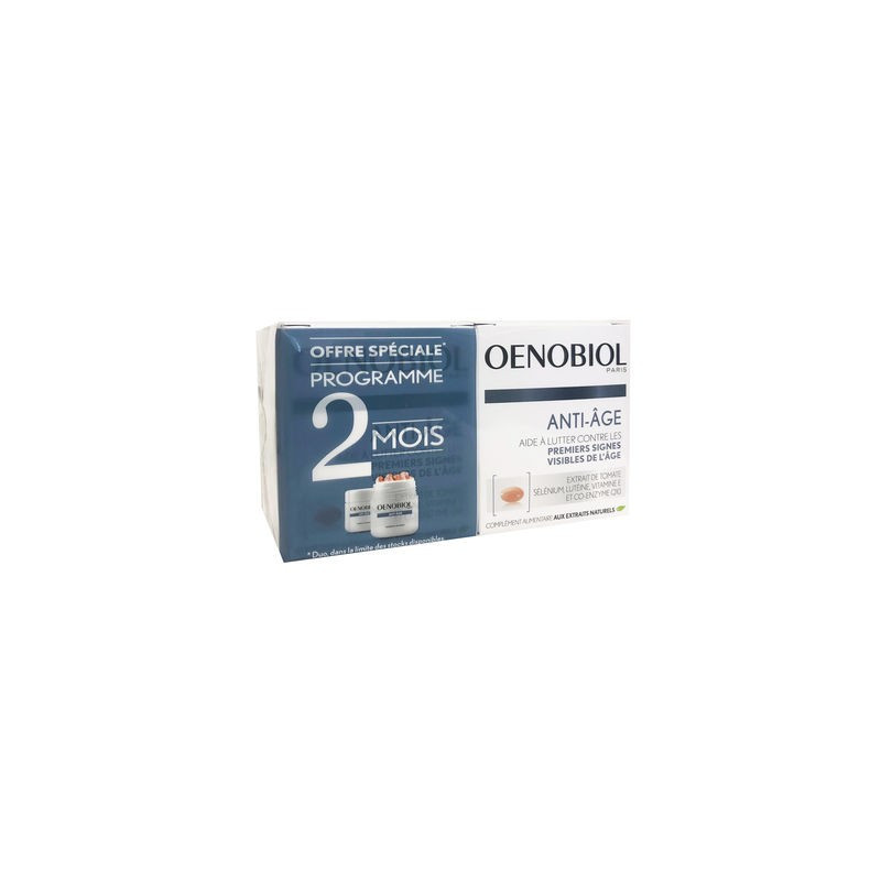 OENOBIOL ANTI AGE ELASTICITE ET DENSITE DE LA PEAU LOT DE 2 X 30 CAPSULES OENOBIOL ANTI AGE ELASTICITE ET DENSITE DE LA PEAU LOT DE 2 X 30 CAPSULES