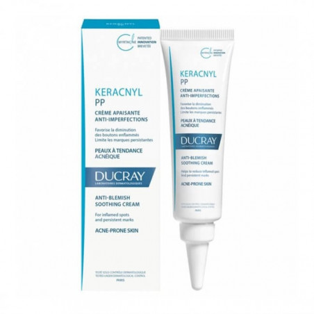 Ducray Keracnyl PP Crème Soin Apaisant anti-imperfections. Tube 30ML