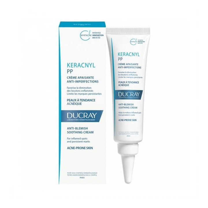 Ducray Keracnyl PP Crème Soin Apaisant anti-imperfections. Tube 30ML