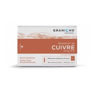 GRANIONS DE MANGANESE 30 AMPOULES BUVABLES de 20ml