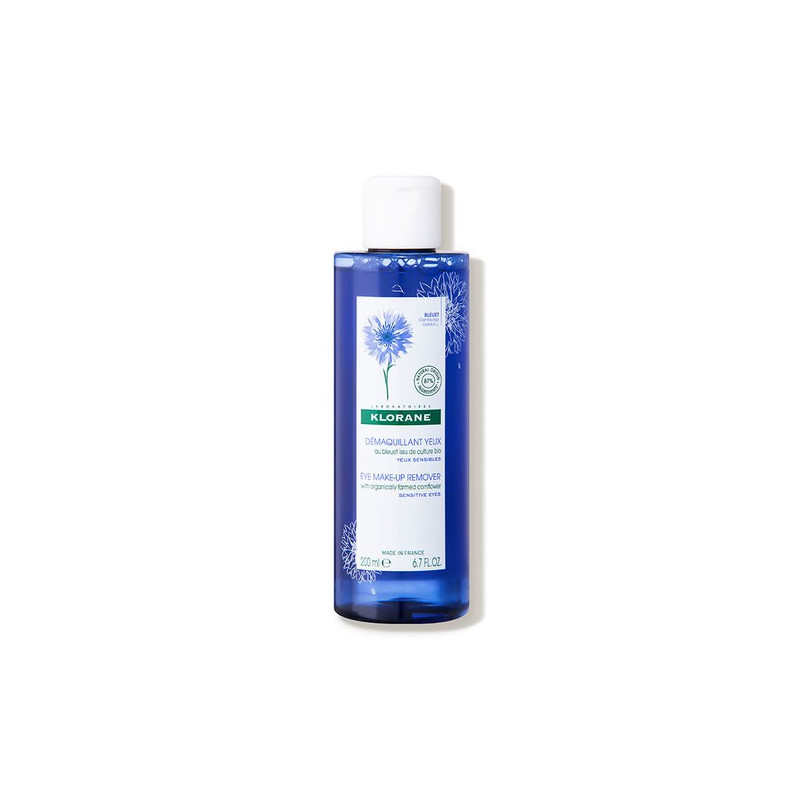 Klorane Eye Make-up Remover with organic cornflower. 200ml bottle