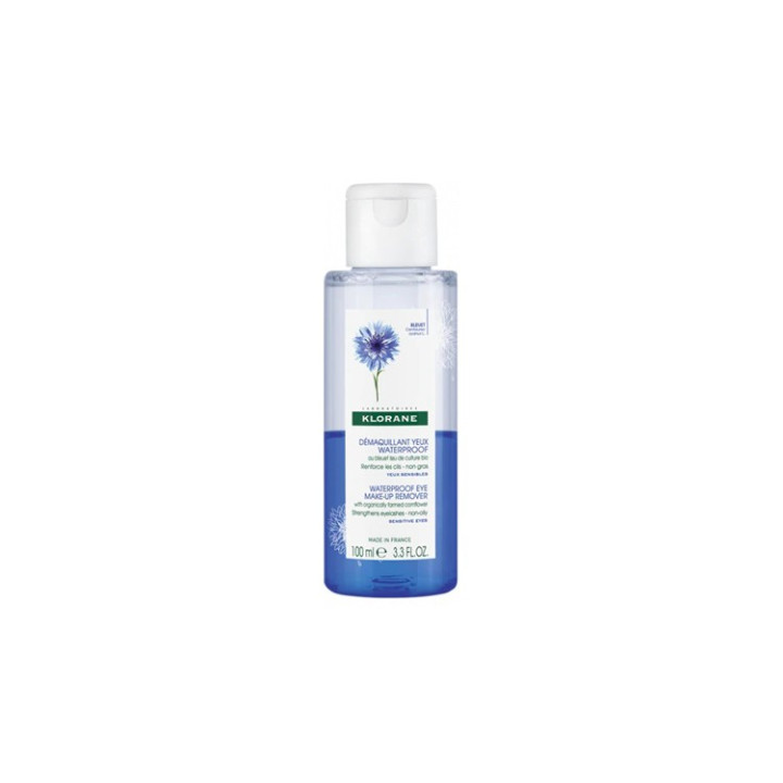 Klorane Démaquillant Yeux au Bleuet Bio. Flacon 200ml