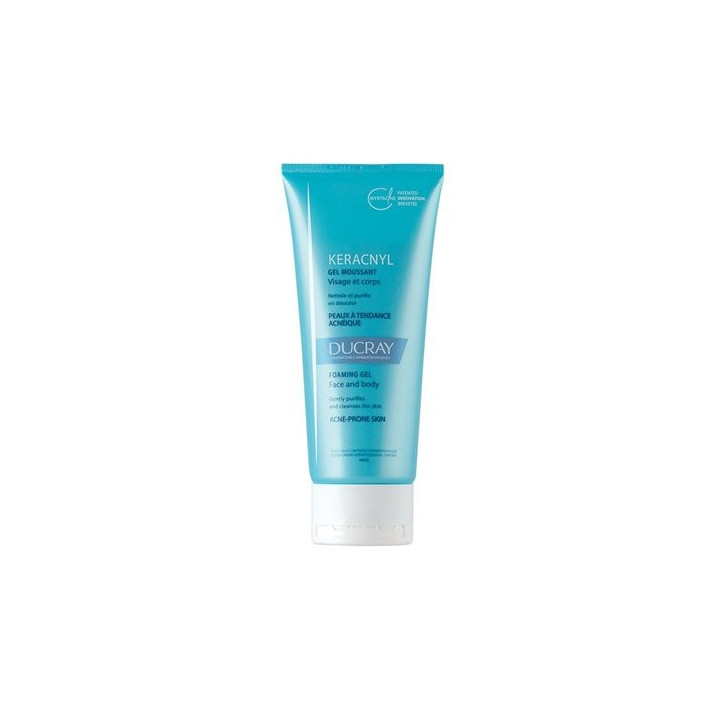 Ducray Keracnyl Foaming Face & Body Gel. Pump bottle 400ml
