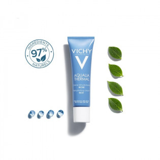 NEW Vichy AQUALIA Thermal Rich Cream - 24h Moisturizing Care Tube of 40ml
