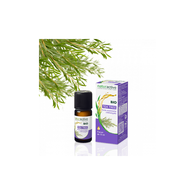 NATURACTIVE ORGANIC ESSENTIAL OIL TEA TREE CHEMOTYPE BOTTLE 10ML