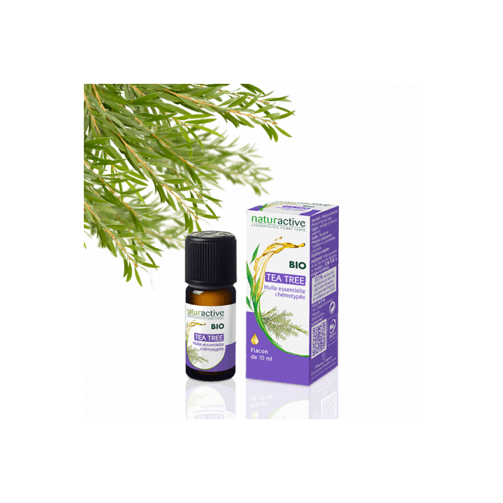 NATURACTIVE ORGANIC ESSENTIAL OIL TEA TREE CHEMOTYPE BOTTLE 10ML