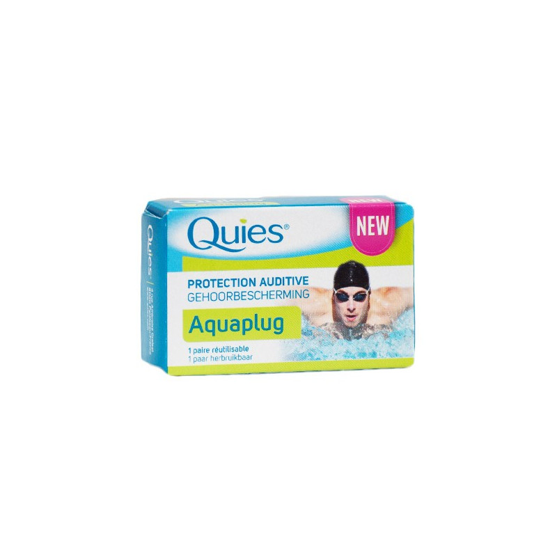 QUIES AQUA PLUG 1 PAIR REUSABLE 