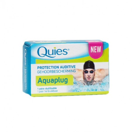 QUIES AQUA PLUG 1 PAIR REUSABLE 