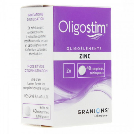 OLIGOSTIM CUIVE OR ARGENT GRANIONS 40 COMPRIMES