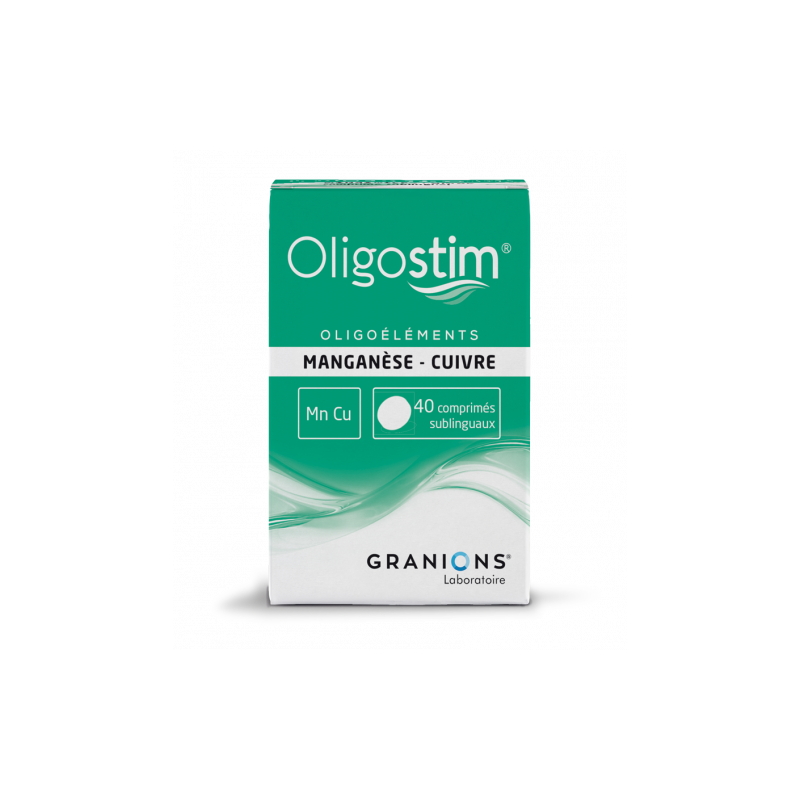 OLIGOSTIM CUIVE OR ARGENT GRANIONS 40 COMPRIMES