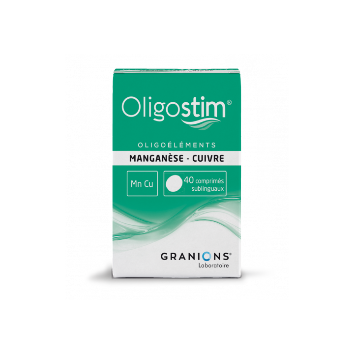OLIGOSTIM CUIVE OR ARGENT GRANIONS 40 COMPRIMES