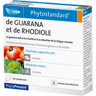 PHYTOSTANDARD DE GUARANA ET DE RHODIOLE 30 COMPRIMES