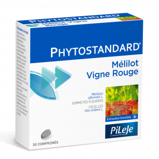 PILEJE PHYTOSTANDARD MELILOT AND RED VINE 30 TABLETS 