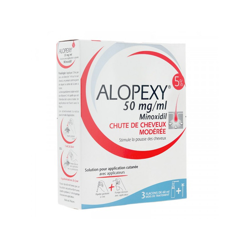 Alopexy 5% spray 3 bottles of 60ml