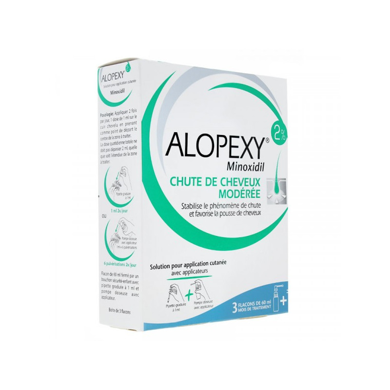 Alopexy spray 2% - bottle 3x60ml