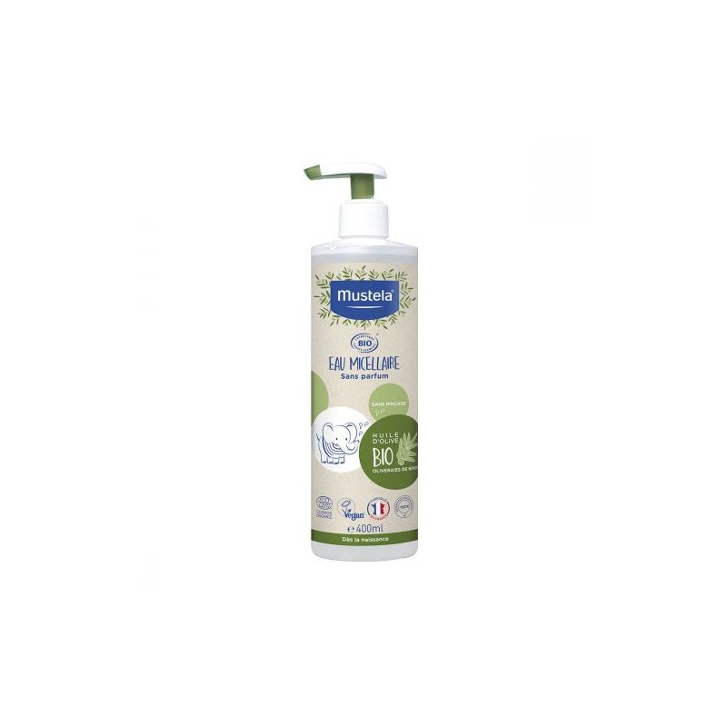 MUSTELA EAU MICELLAIRE SANS PARFUM BIO 400ML