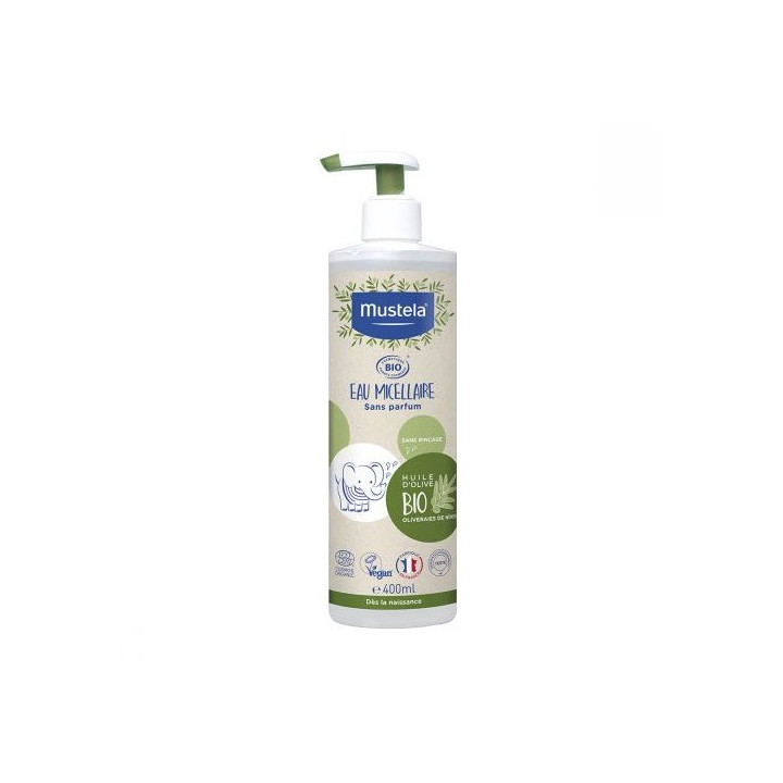 MUSTELA EAU MICELLAIRE SANS PARFUM BIO 400ML