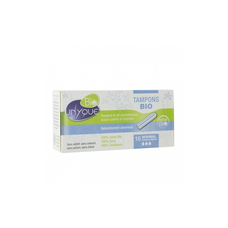 UNYQUE 16 TAMPONS MINI AVEC APPLICATEUR 100% COTON