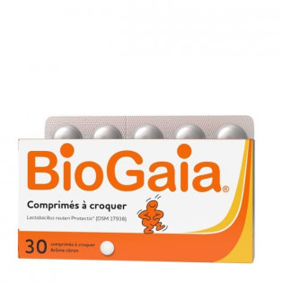 BIOGAIA 30 CHEWABLE TABLETS LEMON FLAVOUR 