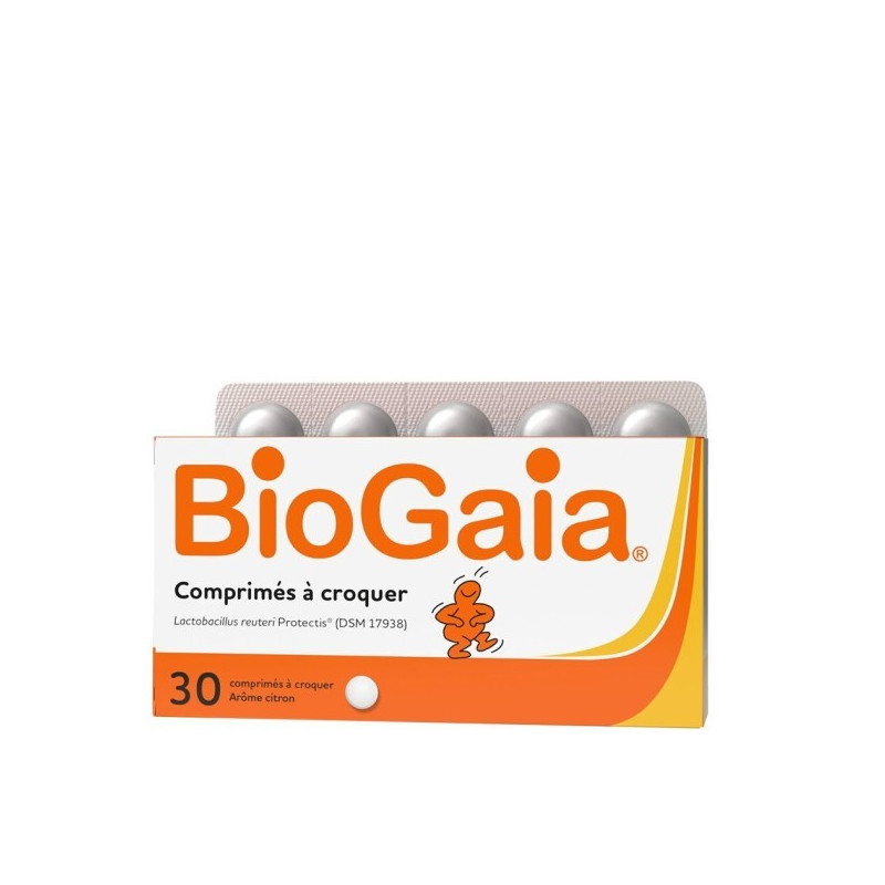 BIOGAIA 30 CHEWABLE TABLETS LEMON FLAVOUR 