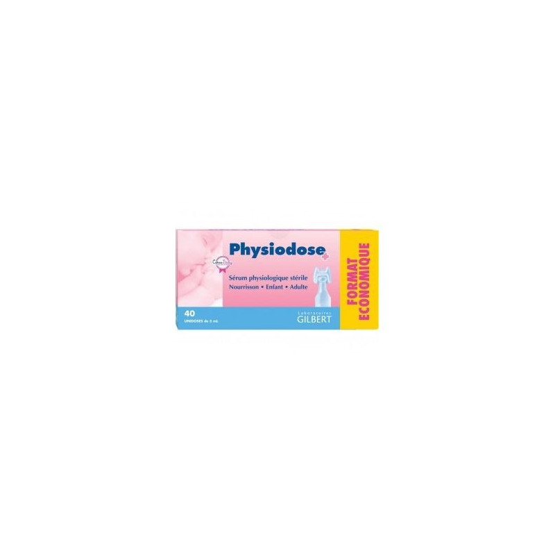 PHYSIODOSE SERUM PHYSIOLOGIQUE STERILE 40 UNIDOSES DE 5ML PHYSIODOSE SERUM PHYSIOLOGIQUE STERILE 40 UNIDOSES DE 5ML