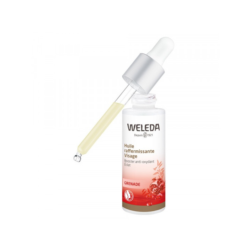 WELEDA Grenade bio Huile Raffermissante Visage. Flacon pipette 30ml