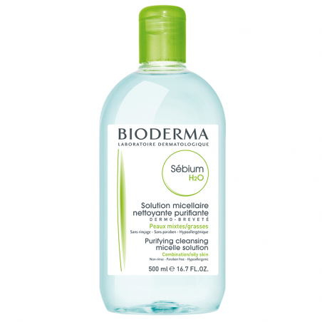 Bioderma Sébium H2O Solution Micellaire. Flacon 500ML