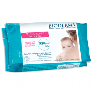 ABCderm Cleansing Wipes - OFFER 2 packs of 60 wipes 