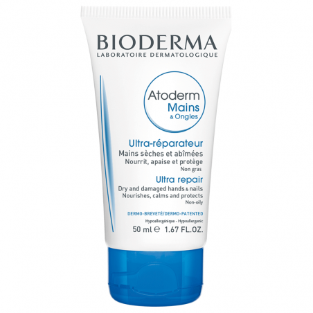 Bioderma Atoderm Mains Crème Réparatrice lot de 3 x 50 ml