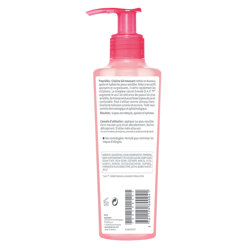 BIODERMA CREALINE GEL MOUSSANT 200ML