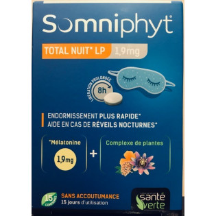 Santé Verte Somniphyt Total Nuit LP 1,9 mg 15 comprimés