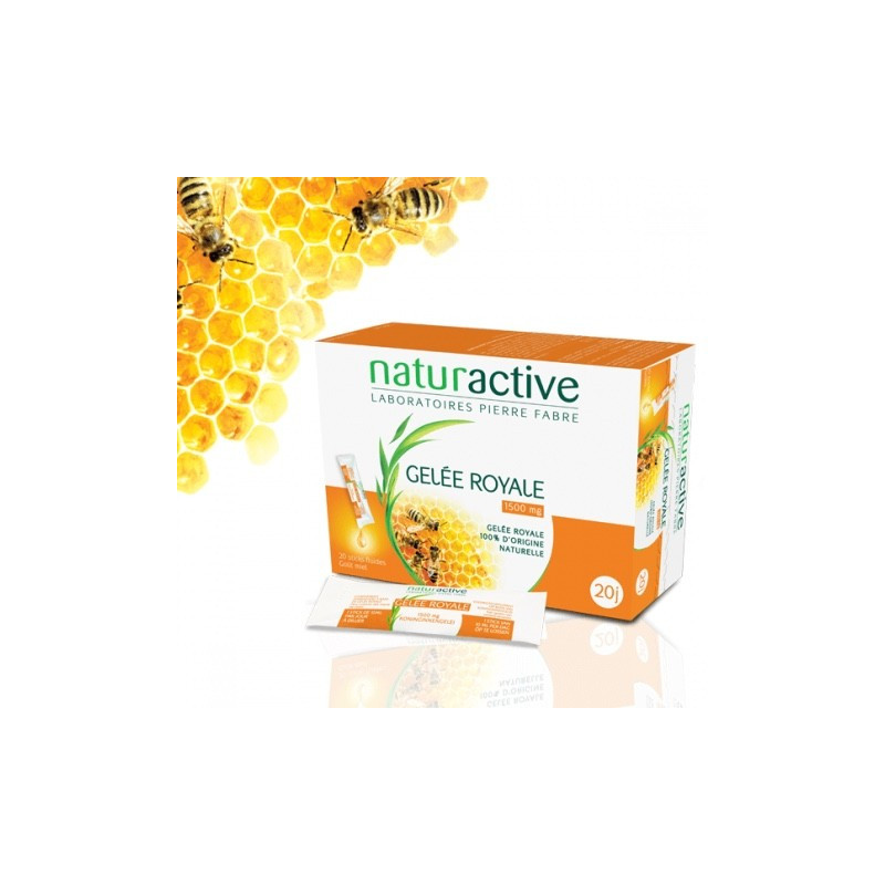 NATURACTIVE GELÉE ROYALE 1500 mg 20 sticks.