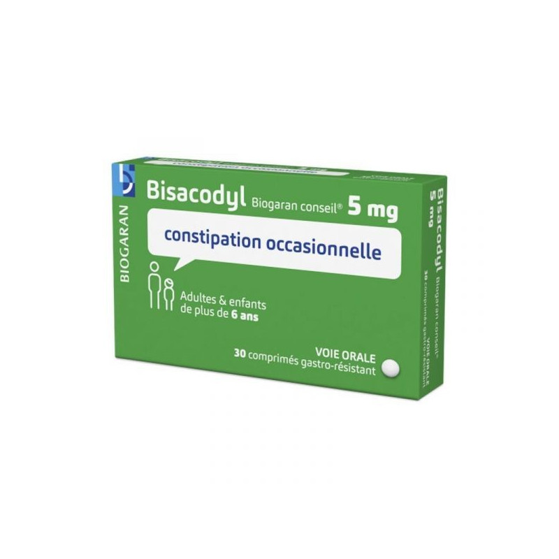 BISACODYL 5MG 30 COMPRIMES BIOGARAN CONSEIL