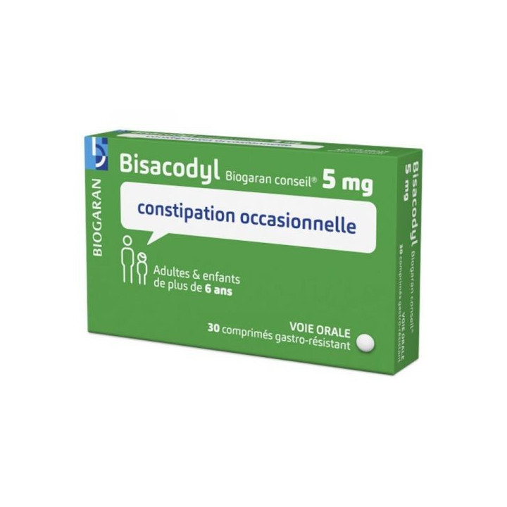 BISACODYL 5MG 30 COMPRIMES BIOGARAN CONSEIL