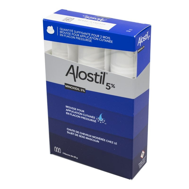 Alostil 5% Foam 3 bottles of 60gr